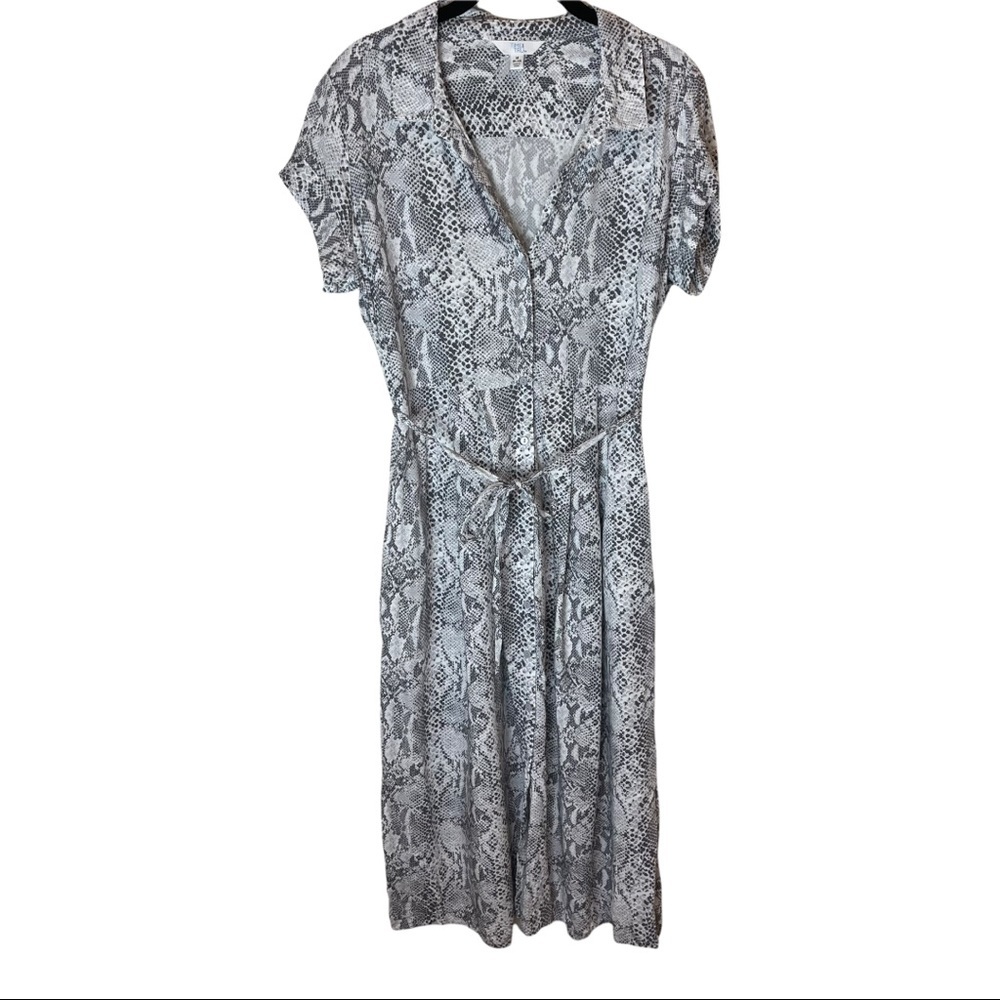 Time & Tru Snakeskin Print Dress M